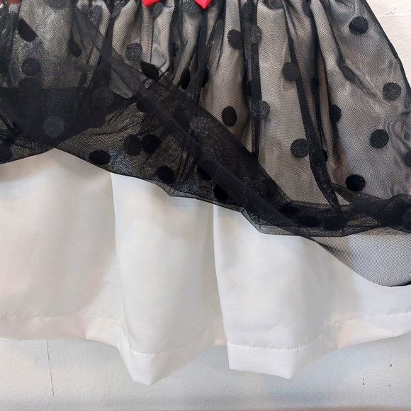 Black Polka Dot Formal Baby Dress - Picture 3 of 5